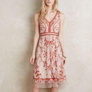 Anthropologie Moulinette Soeurs Alicante Dress 0 xs embroidered wedding spring